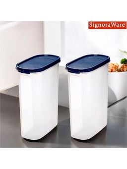 Signoraware - Modular Bpa Free Plastic Oval - 2.3 Ltr - Mod Blue
