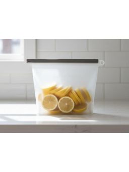 NATURALLY YOURS - 500Ml Silicone Storage Reusable Food-Grade Zip Bag - Clear