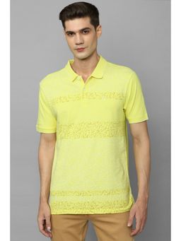 Allen Solly - Men Green Print Polo T-Shirt