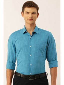 Peter England - Men Blue Slim Fit Formal Shirt