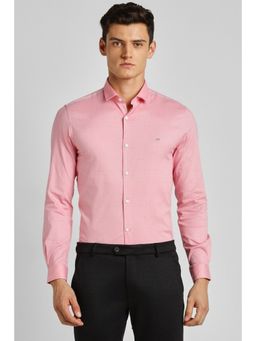 Peter England - Men Pink Super Slim Fit Formal Shirt