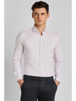 Peter England - Men Pink Super Slim Fit Formal Shirt
