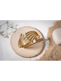 Vosgi - Gold Waves Cuff Bracelet