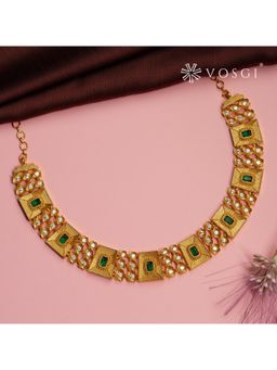 Vosgi - Green Regal Emerald Sparkle Necklace