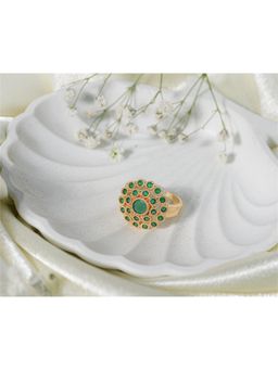 Vosgi - Green Royal Bloom Ring