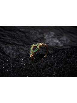 Vosgi - Green Loop Designer Ring