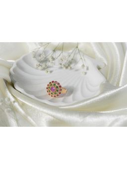 Vosgi - Multi-Colour Loop Designer Ring