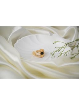 Vosgi - Black Radiant Gemstone Ring