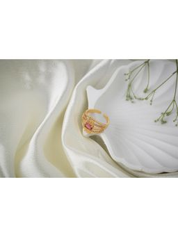 Vosgi - Pink Radiant Gemstone Ring