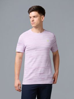 Technosport - Men Jacquard Slim Fit Crew Neck Sports T-Shirt with DOUBLE COOL