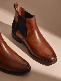 GAS - Mens Phoenix Brown Chelsea Boots