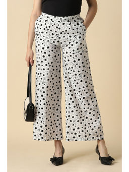 Allen Solly - Women White Printed Casual Trouser