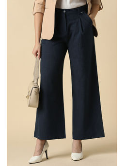 Allen Solly - Women Navy Blue Formal Trouser