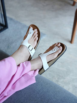 SLASH O - Lola - White Casual Flat Sandals