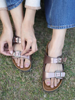 SLASH O - Nova - Bronze Casual Flat Sandals