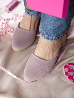 SLASH O - Mia - Blush Pink Partywear Block-Heeled Sandals