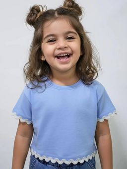 Hopscotch - Pure Cotton Lace Relaxed Top