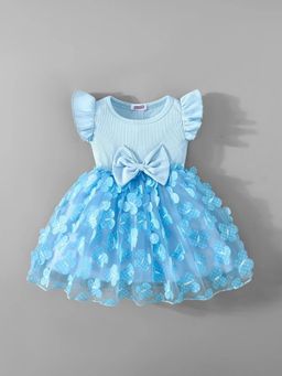Hopscotch - Butterfly Applique Bow Dress