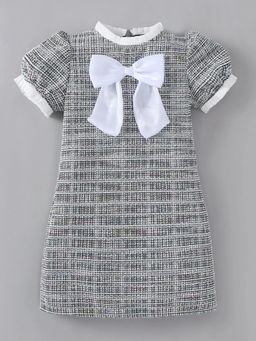 Hopscotch - Bow Applique Dress