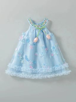 Hopscotch - Tulip Applique Casual Dress