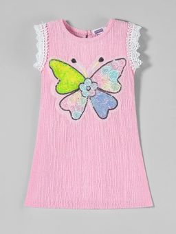 Hopscotch - Sequinned Butterfly Casual Dress
