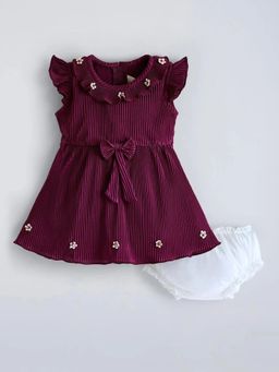 Hopscotch - Cotton Textured Casual Dress