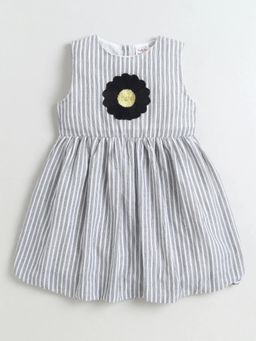 Hopscotch - Floral Striped Dress