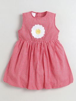 Hopscotch - Floral Gingham Dress