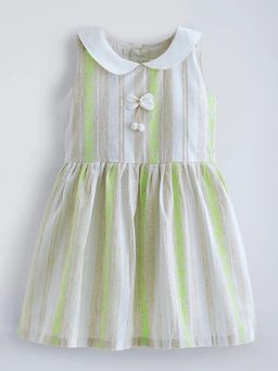 Hopscotch - Cotton Striped Casual Dress