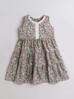 Hopscotch - Floral Cotton Casual Dress