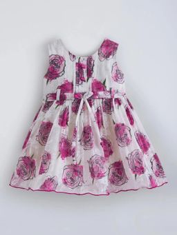 Hopscotch - Bow Floral Casual Dress