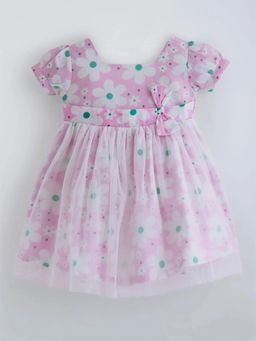 Hopscotch - Bow Floral Casual Dress
