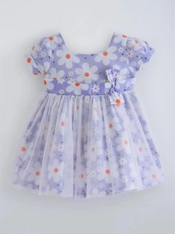 Hopscotch - Bow Floral Casual Dress