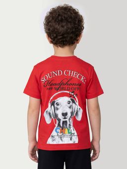 United Colors of Benetton - Round Neck Printed Boys T-shirt