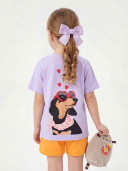 United Colors of Benetton - Round Neck Graphic Printed Girls T-shirt