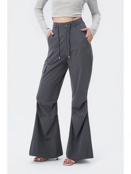 Off Duty India - Rare Flare Parachute Pant - Grey