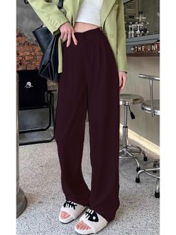Off Duty India - Korean Baggy Pant - Wine