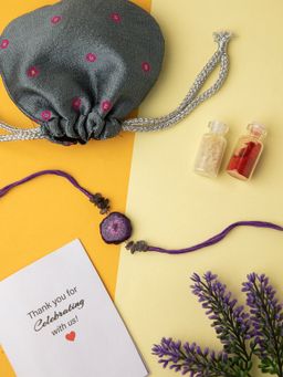 Deebaco - Agate Stone & Iolite Rakhi