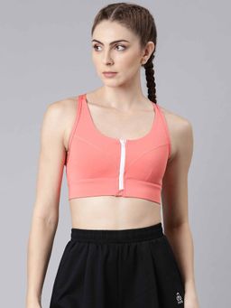 Xtep - Training Series Seamless Slim Fit Sports Bra for Women, Kingkong Pink