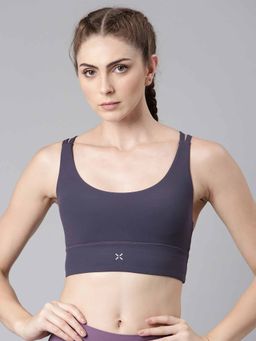Xtep - Training Series Seamless Fit Training Sports Bra for Women, Dusty Purple