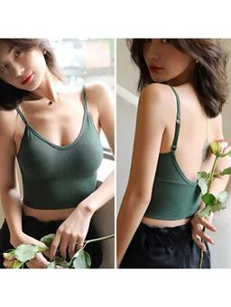 BRACHY - Womens Green Padded Bralette Bra