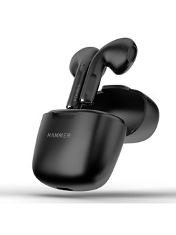 HAMMER - KO Mini TWS Bluetooth Earbuds with Upto 18H Playtime & Touch Controls (Black)