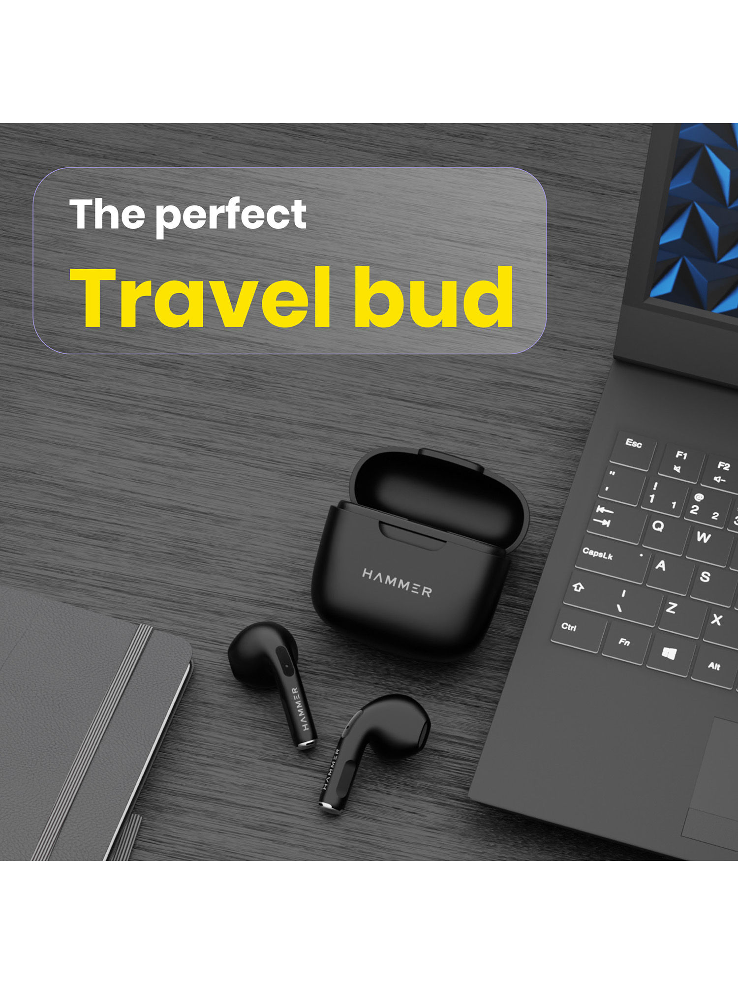 Buy HAMMER KO Mini TWS Bluetooth Earbuds with Upto 18H Playtime