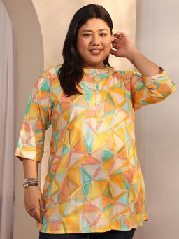 Extra love by Libas - Silk Blend Three Fourth Sleeves Kurti