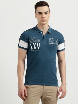 United Colors of Benetton - Mens Regular Fit Polo Neck T-Shirt