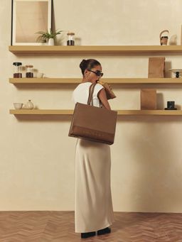 MIRAGGIO - Leanne 14 inch Tote Bag for Women | Zipper Closure & Padded Sleeve | Office Use (L)