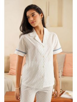 Muvazo - Serene Breeze White Shirt