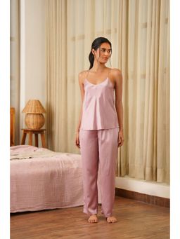 Muvazo - Velvere Noire Pink Top with Pant