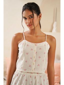 Muvazo - Fioretta Bloom White Tank