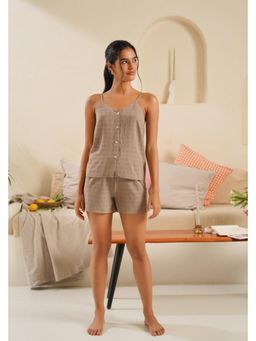 Muvazo - Noctera Grey Cami Top with Shorts